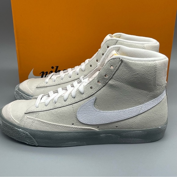 Mens Nike Blazer Mid ‘77 SE Summit White/Phantom Green Size 10 Rare New - Picture 6 of 15